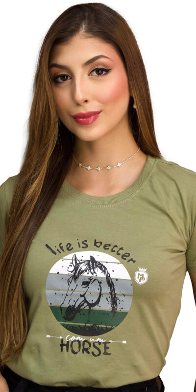 T - SHIRT LIFE IS BETTER VERDE