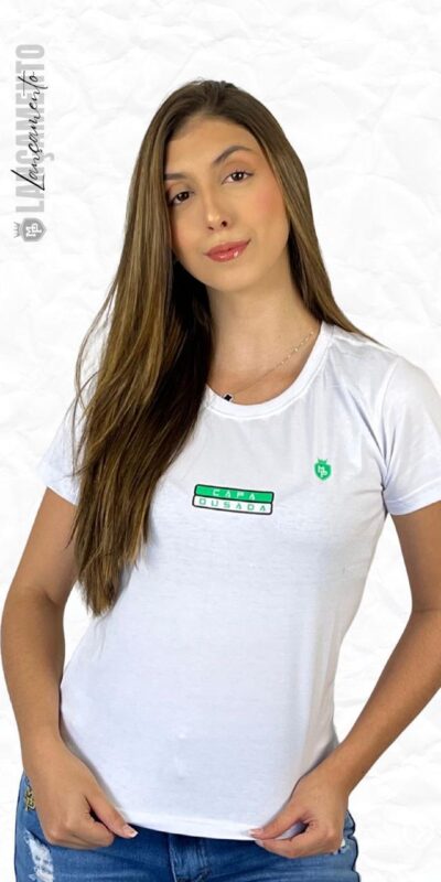 T - SHIRT CAPA OUSADA B/VERDE