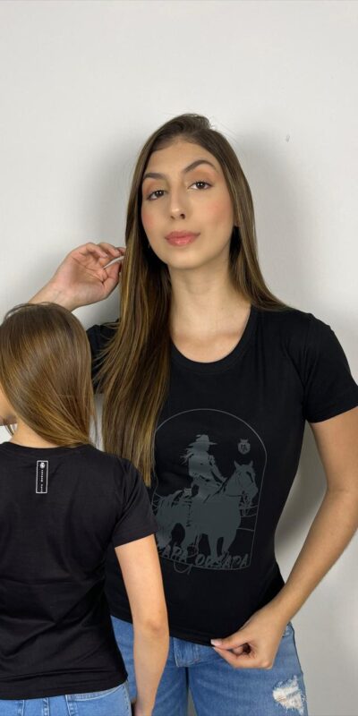T - SHIRT CAVALO P/CINZA