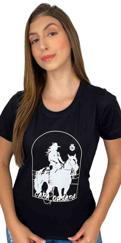 T - SHIRT CAVALO CP PTO/BR P