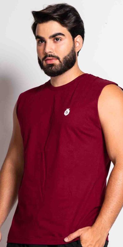 CAMISA REGATA LOGO MP VINHO/BR