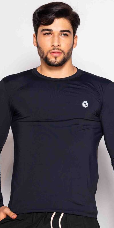 CAMISA UNISEX UV ROGAI PRETO/LR