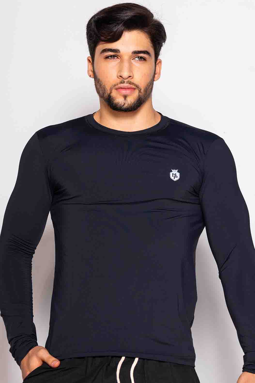 CAMISA UNISEX UV ROGAI PRETO/LR