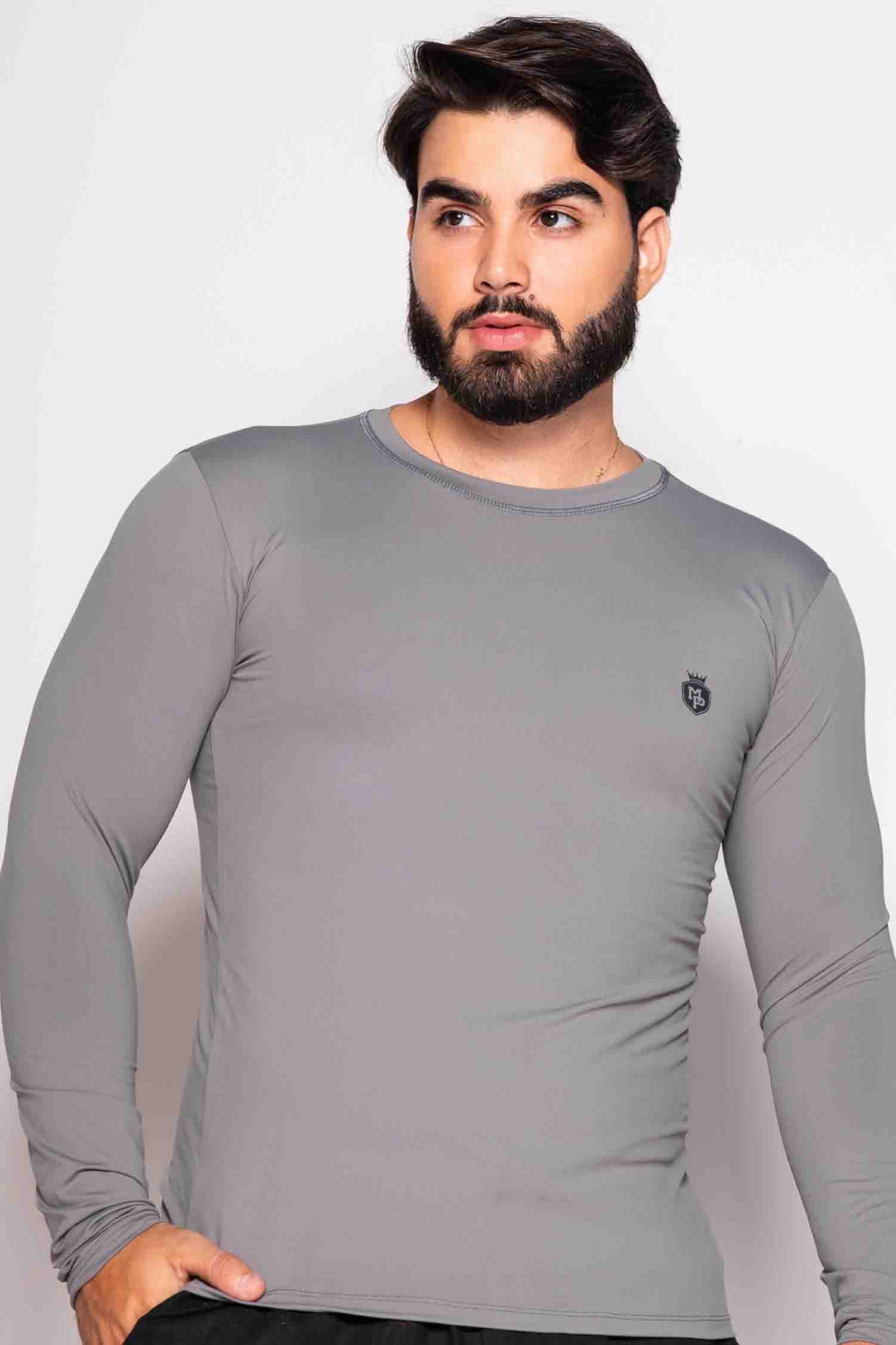 CAMISA UNISEX UV ROGAI CINZA