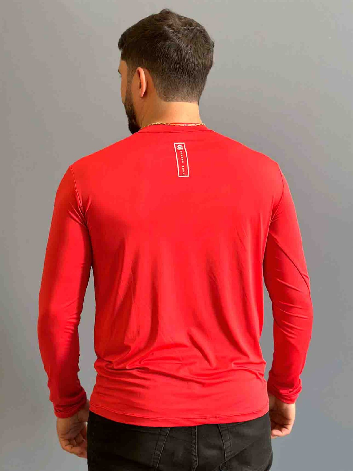 CAMISA UNISEX UV CAPA OUSADA VERMELHA - Imagem 2