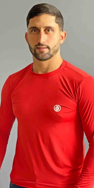 CAMISA UNISEX UV ROGAI VERMELHA