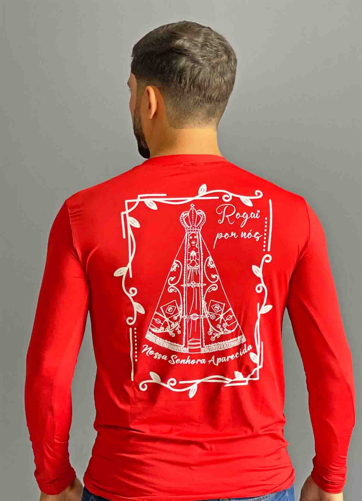 CAMISA UNISEX UV ROGAI VERMELHA - Imagem 2