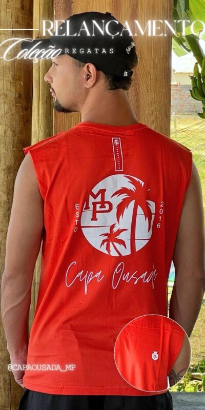 CAMISA REGATA CAPA OUSADA VERMELHO/BR