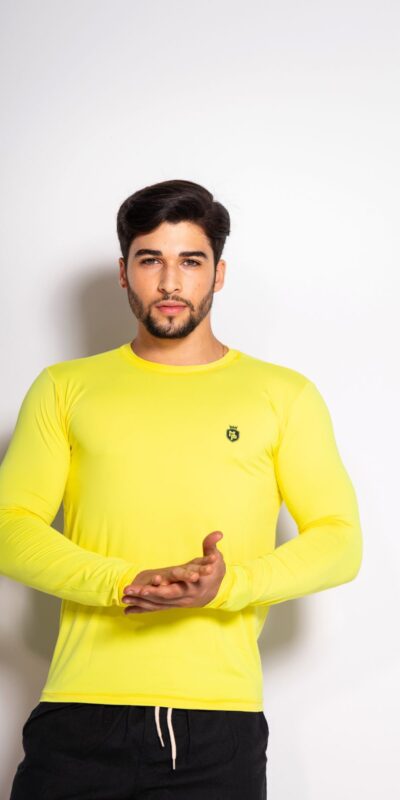 CAMISA UNISEX UV NSR APARECIDA AMARELO