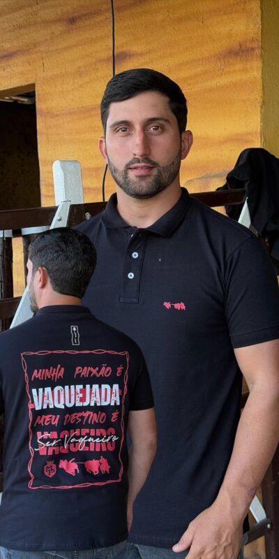 CAMISA POLO MASC MINHA PAIXÃO P/VERM