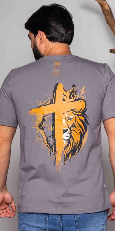 CAMISA MALHAO LEAO CINZA