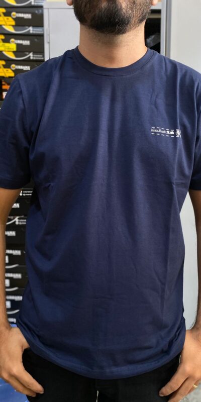 CAMISA MALHAO LOGO QUADRO AZUL/BR