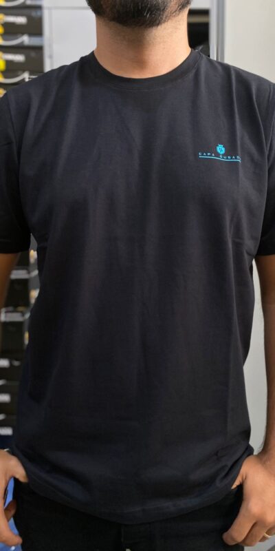 CAMISA MALHAO LOGO RETA P/AZUL