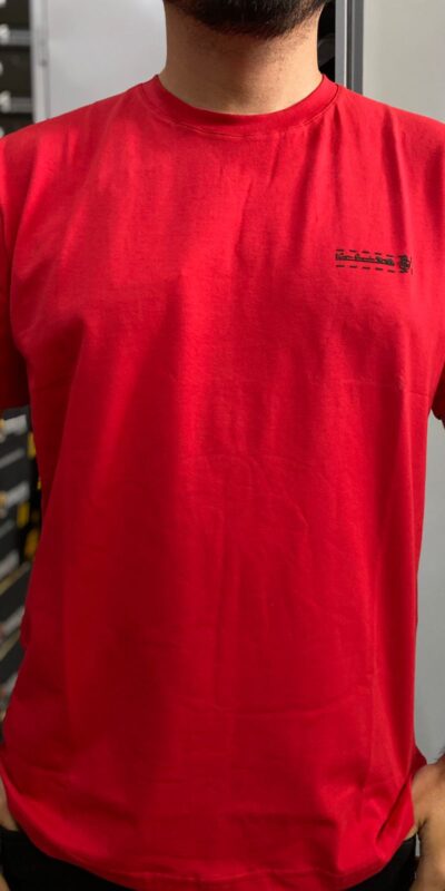CAMISA MALHAO LOGO QUADRO VERMELHO/PR