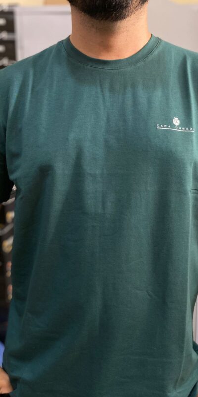 CAMISA MALHAO LOGO RETA VERDE/BR